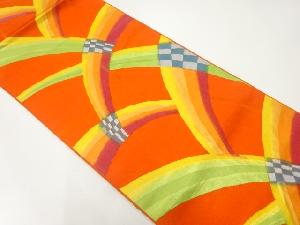 抽象模様織出し名古屋帯